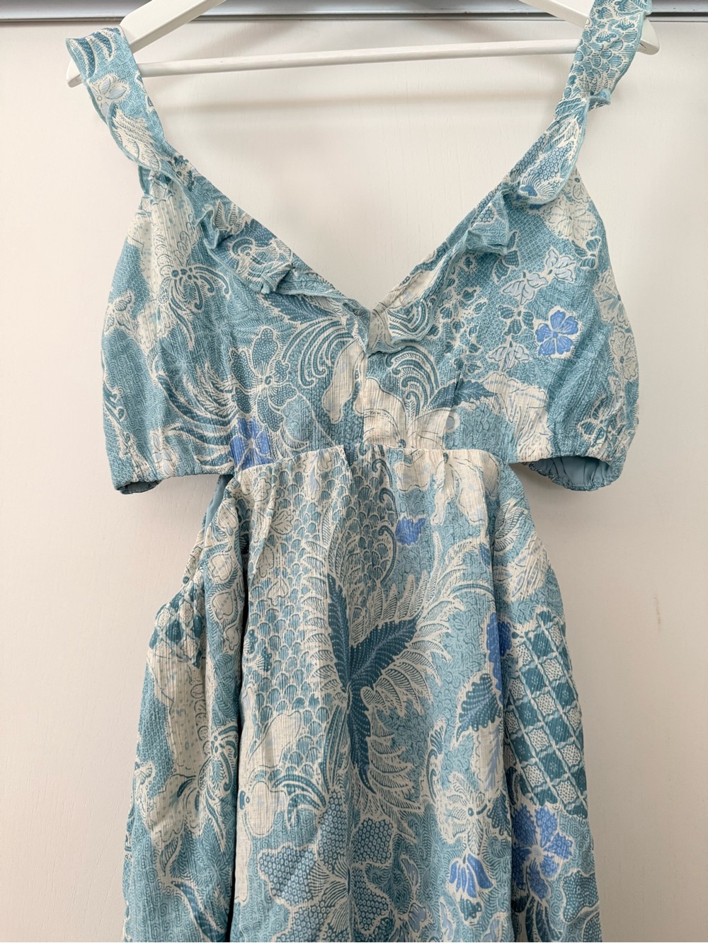 Abercrombie & Fitch Pale Blue Floral Mini Dress